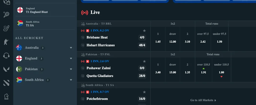Ekbet Cricket Games