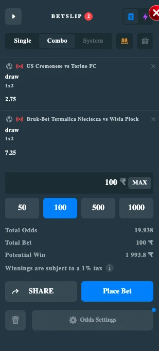 How to place a live bet at Ekbet