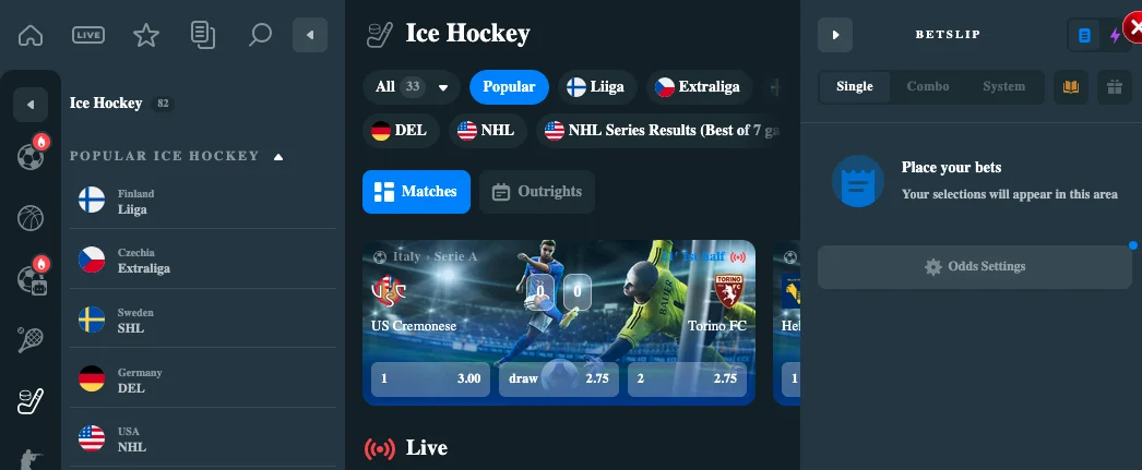 Ekbet live betting